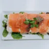 brazo salado de salmon en fuente palmera